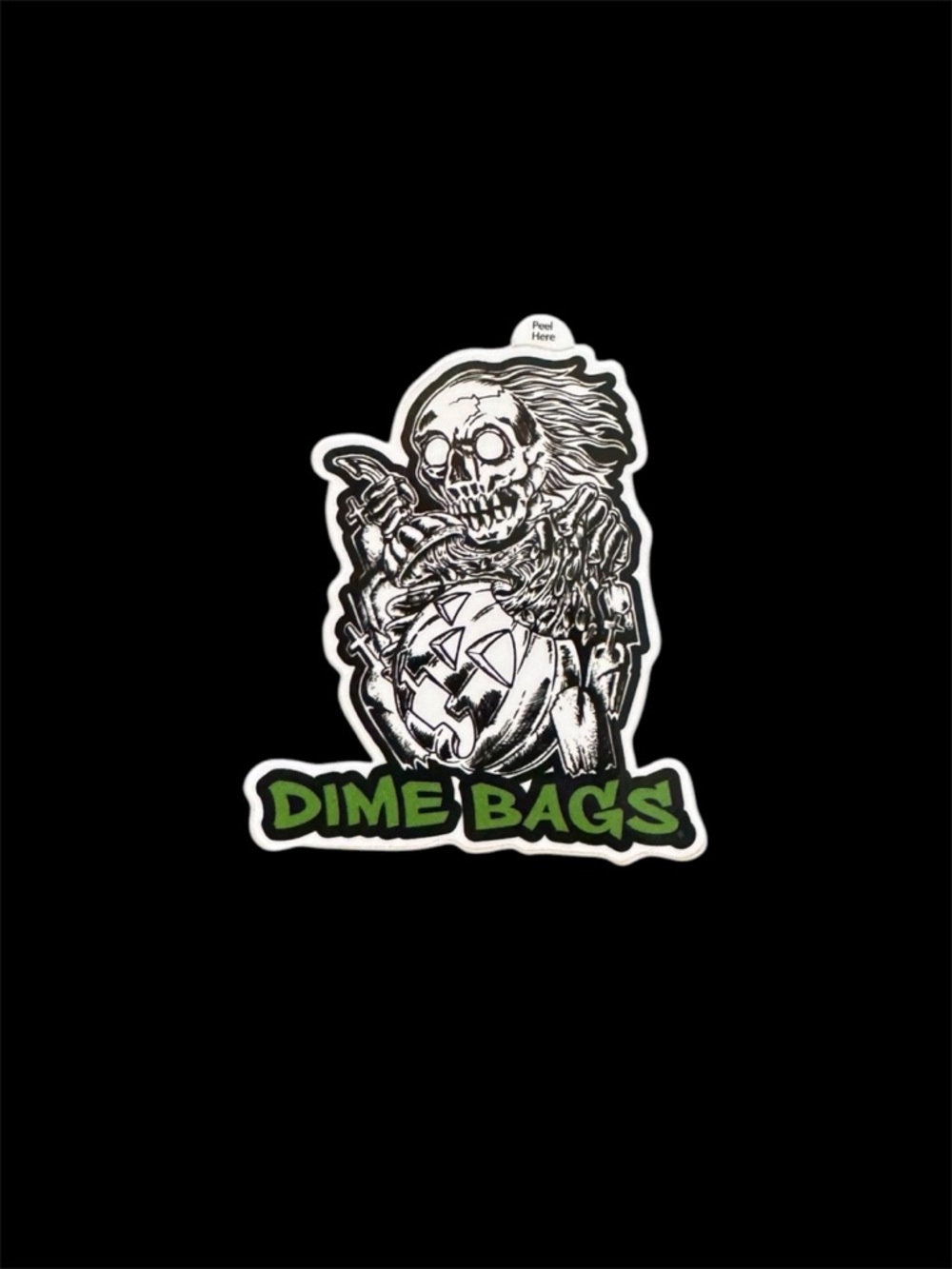 Dime Bags limited edition sticker of the month October 2022